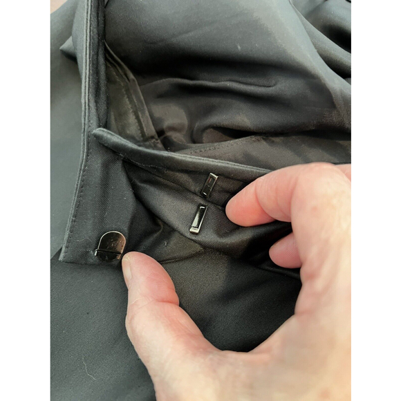 Talbots Collection Womens Dress Career Pants Black High Rise Solid Silk Blend 12 - Picture 4 of 7